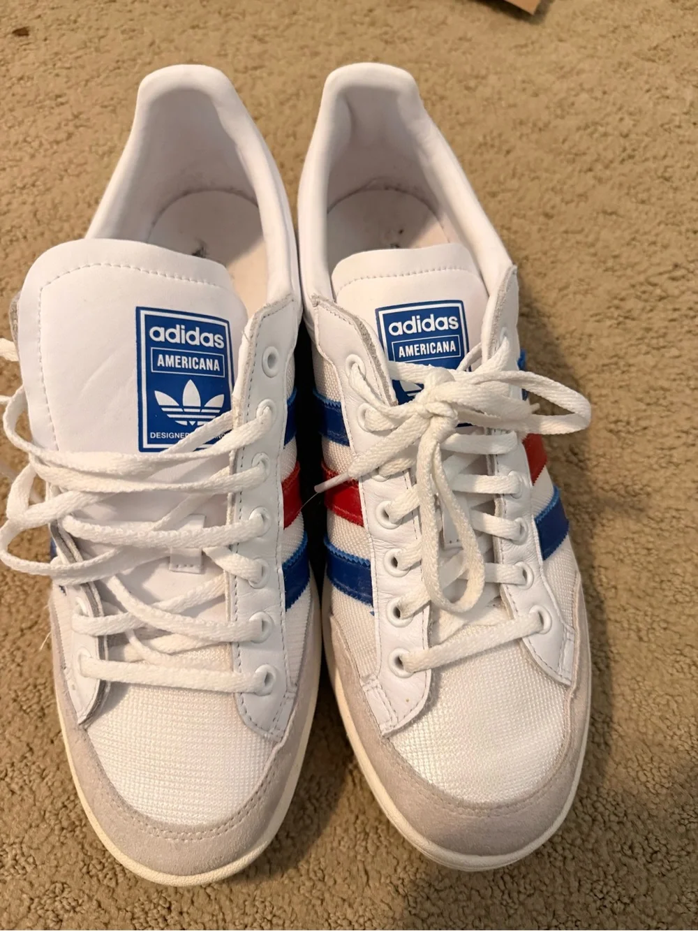 adidas vintage Americana sneaker size 10. Like new with box-worn once.